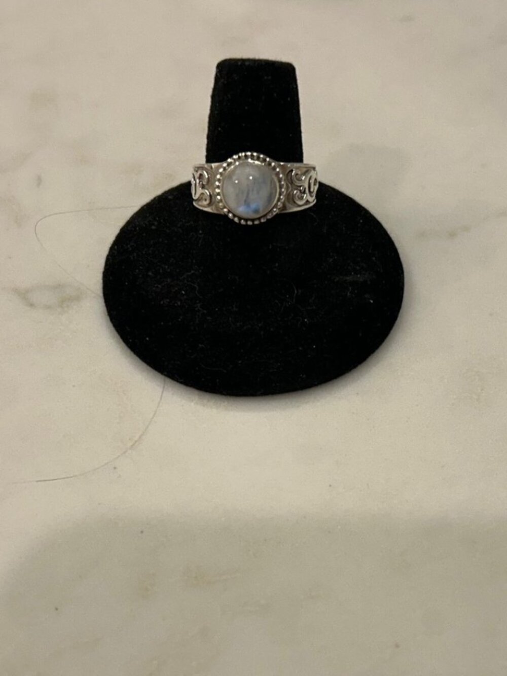 Silpada Sterling Silver and  Bamboo Coral Ring - Size 8